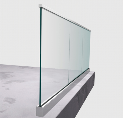 1379648-1 Stolpfritt glasräcke 12 meter