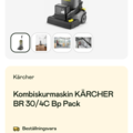 1379944-8 Combi scrubber Kärcher BR 30/4C BP Pack New condition