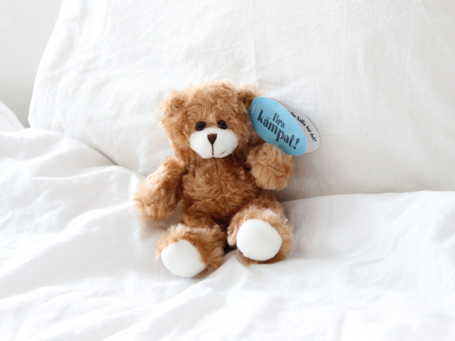 1380227-2 Skänk tio tröstande nallar