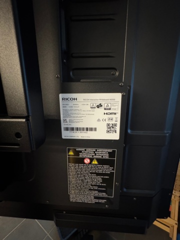 1380233-9 Interactive whiteboard Ricoh IWB A6500 with rolling stand