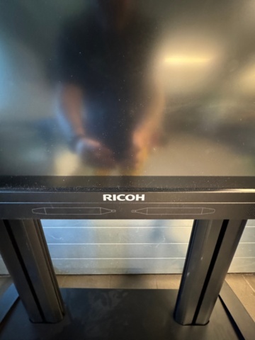 1380233-7 Interactive whiteboard Ricoh IWB A6500 with rolling stand