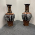 1176412-1 2 large Chinese urns, height approx. 150 cm