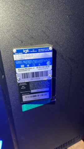 1380580-2 Slot machine IGT Crystal dual (2015)