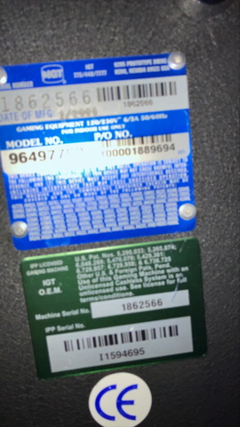 1380705-2 Slot machine IGT Trimline – Pegasus (2008)