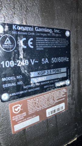 1380717-2 Slot machine Konami Concerto – SeleXion (2017)