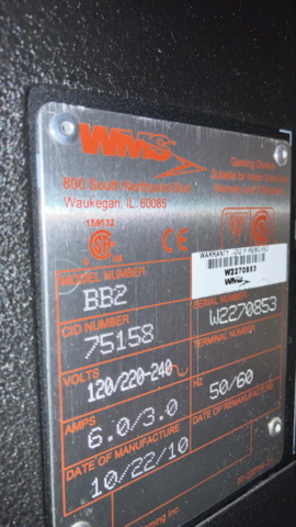 1380756-2 Slot machine WMS Blue bird 2 – Gorilla chief (2010)