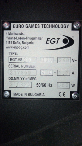 1380759-2 Slot machine EGT G32/32 VIP – Green general (2023) + VIP chair