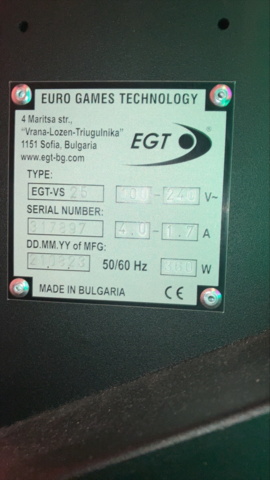 1380760-2 Slot machine EGT G32/32 VIP – Green general (2023) + VIP chair