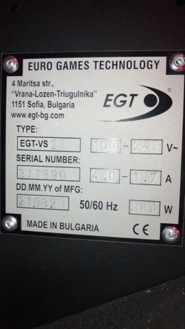 1380764-2 Slot machine EGT G32/32 VIP – Red general (2023) + VIP chair