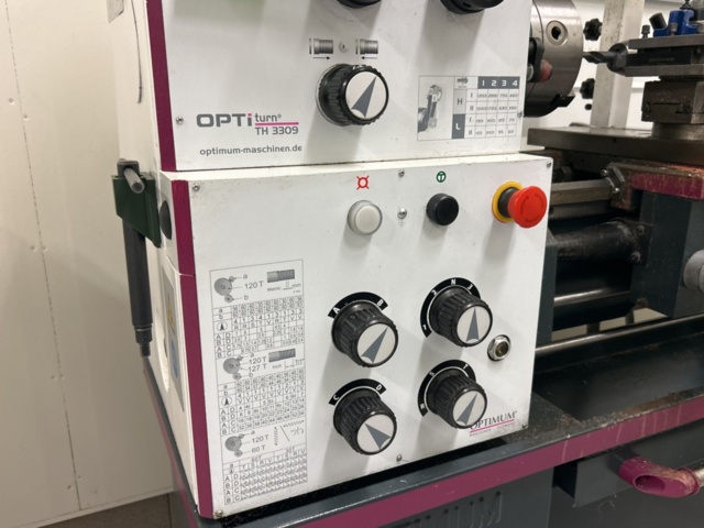 1360980-6 Svarv med verktygsvagn och tillbehör - Optimum TH 3309D -2022