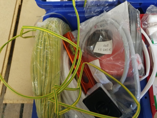 1381170-2 Large amount of different electrical installation materials