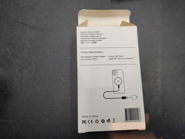 1381499-5 Trådlös laddare, 15 st - Samaray, magnetisk, 15W, inkl nätadapter