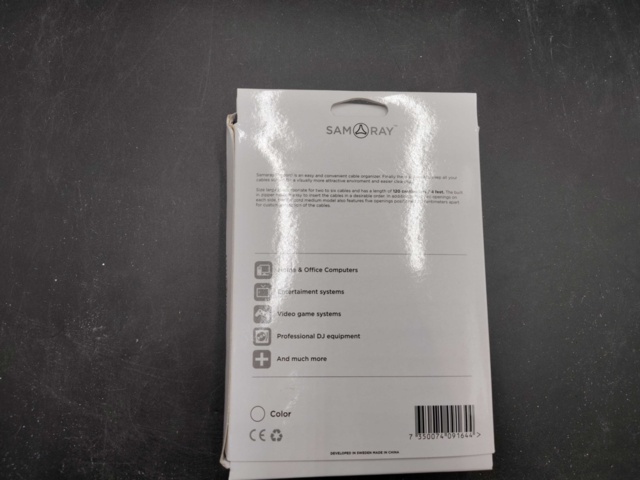 1381526-7 Cable collector, 30 pcs - Samaray Procord, black