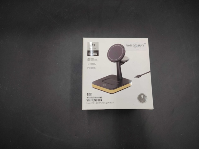 1381572-3 Laddstation - Samaray, 2 st, 4-1, magnetisk, svart