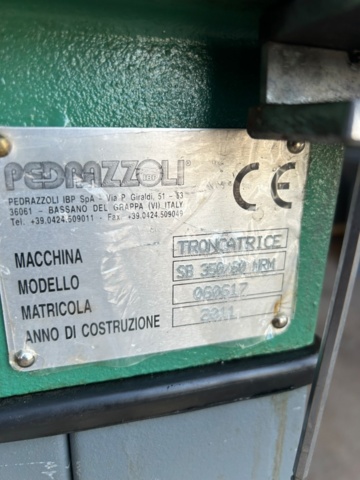1343753-6 Manual circular saw Pedrazzoli Super Brown 350/60 MRM