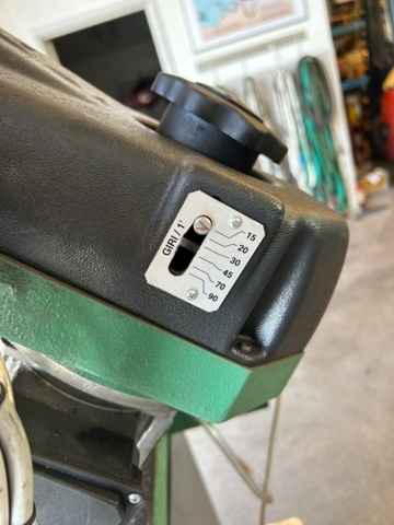 1343753-10 Manual circular saw Pedrazzoli Super Brown 350/60 MRM