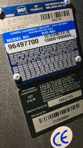 1380660-2 Slot machine IGT Trimline – Super cherry (2008)