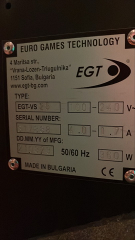 1380736-2 Slot machine EGT G32/32 VIP – Red general (2023) + VIP chair