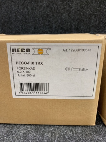 1381421-2 1000 st träskruv HECO-FIX TRX 6,0 x 100
