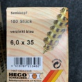 1381611-4 6 st förpackningar träskruv H-FIX TFX PLUS 6,0 x 35, HECO