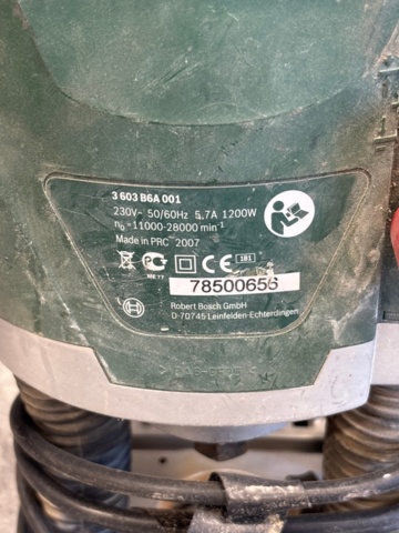 1356611-8 Impact drill, angle grinder, router, miter saw, jointer