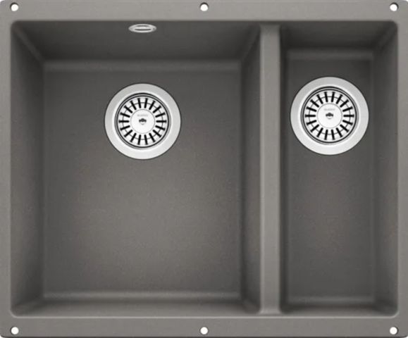 1369594-1 Sink - Blanco Rotan 340/160-U, Silgranit, Alumetallic