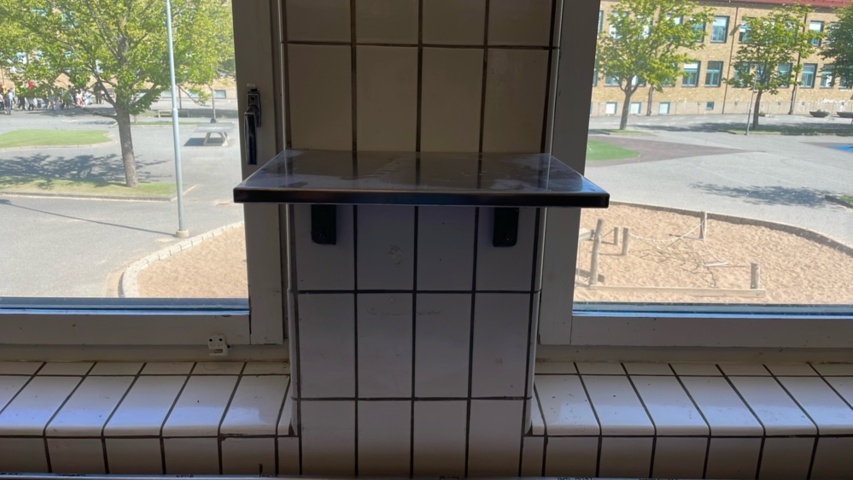 1382560-1 Rostfria hyllor, 4 st