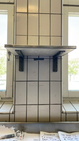 1382560-2 Rostfria hyllor, 4 st