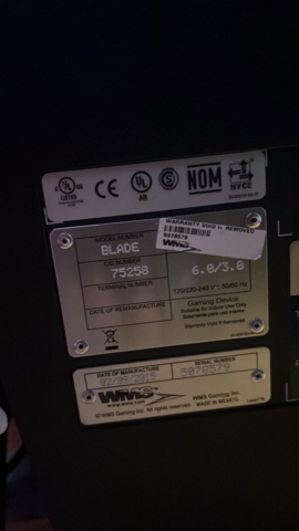 1380789-2 Slot Machine​​​​​​​​ WMS Blade – Dancing in Rio (2015)