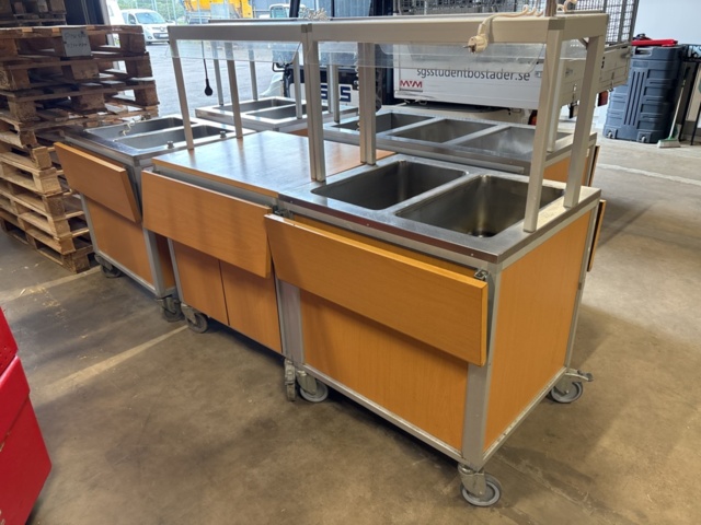 1357484-2 Serveringsvagnar/buffévagnar 5 st