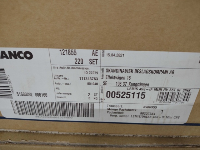 1369648-3 Sink - Blanco Lemis 45 S-IF Mini, Stainless steel