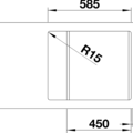 1369648-5 Sink - Blanco Lemis 45 S-IF Mini, Stainless steel