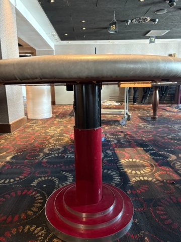 1380528-2 Poker table – grey edge, adjustable height (245 × 125 cm)