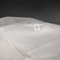 1383684-3 Visiting gown, 5 pcs 50-pack, white, PP, 112 cm, 25-30 g, size L