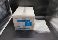 1383687 Visiting gown, 5 pcs 50-pack, white, PP, 112 cm, 25-30 g, size L