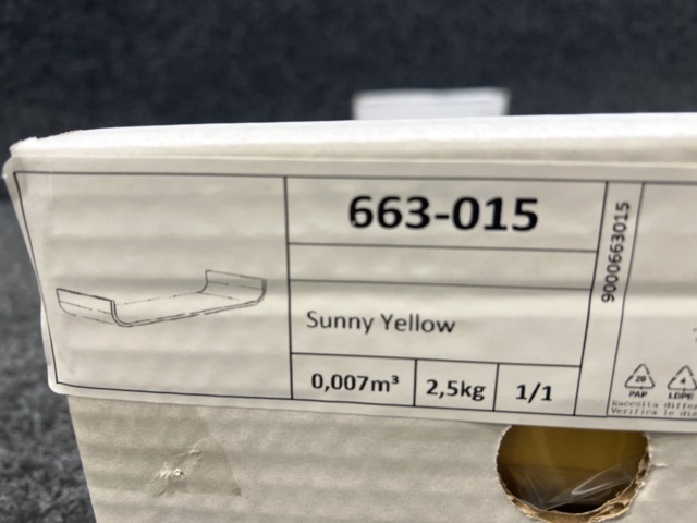 1383875-4 Vägghylla Flower, Sunny Yellow