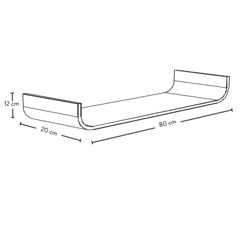 1383875-5 Vägghylla Flower, Sunny Yellow
