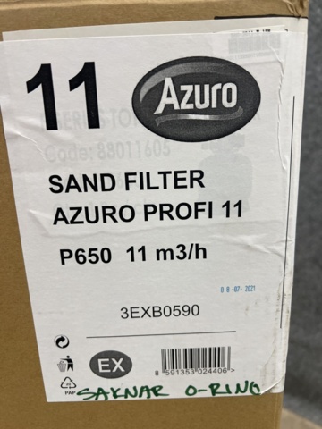 1385108-4 Sand filter and pump Azuro 11 m3