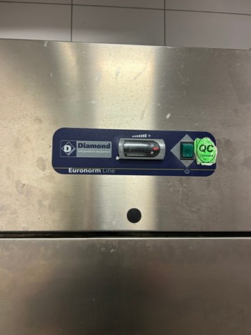 1367418-2 Rostfria kylskåp Diamond, 1st kylskåp okänd modell