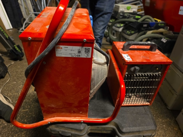 1175689-5 2 fan heaters 2kW and 9kW Frico TIG93