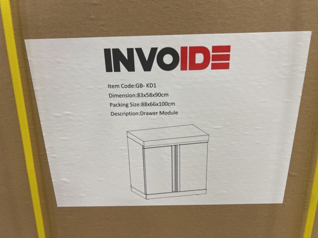 1384263-3 Outdoor kitchen module with base cabinet