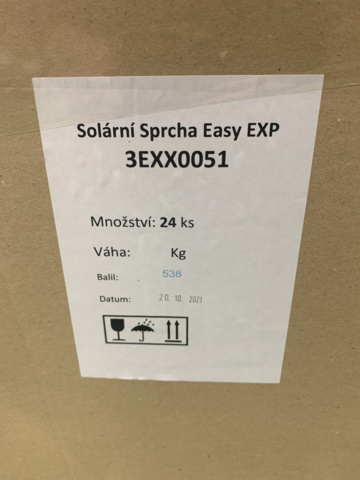 1384407-4 Solar shower Mountfield Easy: