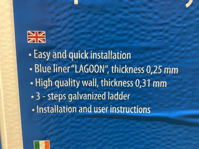 1385139-7 Pool Mountfield Azuro 3,6x0,9m med Stege