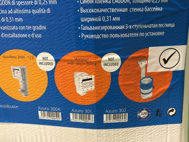 1385139-8 Pool Mountfield Azuro 3,6x0,9m med Stege