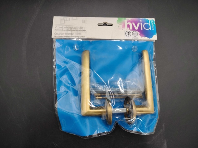 1322553-2 Exterior door handle, 2 pcs, Hvid Interior Turid