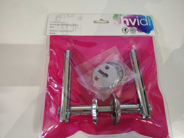 1324122-2 Interior door handle, 10 pcs, Hvid Interior Idun