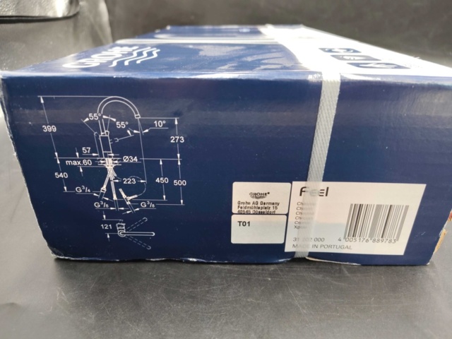 1379823-4 Köksblandare - Grohe Feel, krom, svängbar pip 90°