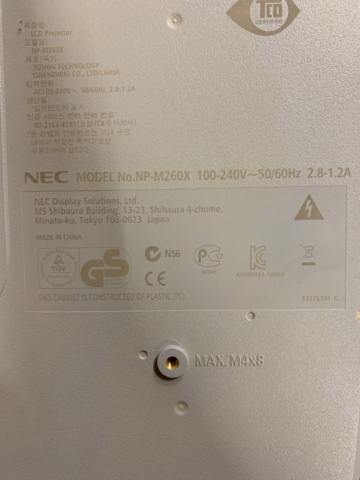 1384248-5 Projektor NEC M260X