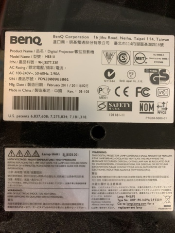 1354622-5 Projektor Benq