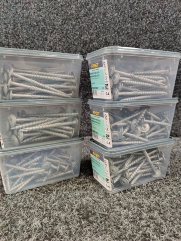 1385895-2 6 st Förpackningar Träskruv, Fast